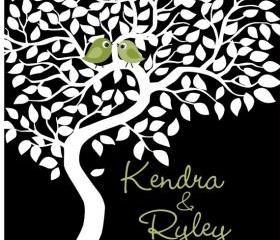 Custom Wedding Signature Tree 24x36 signatures- wedding guest book alternative