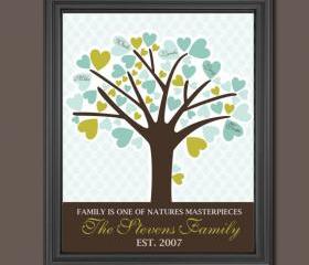 Custom Family Tree//weddig gift//monogram //Family Monogram Tree