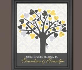 Custom Family Tree//weddig gift//monogram //Family Monogram Tree