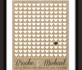 Custom Personalized Wedding Signature Tree 20x28 150 signatures , Wedding guestbook alternative 